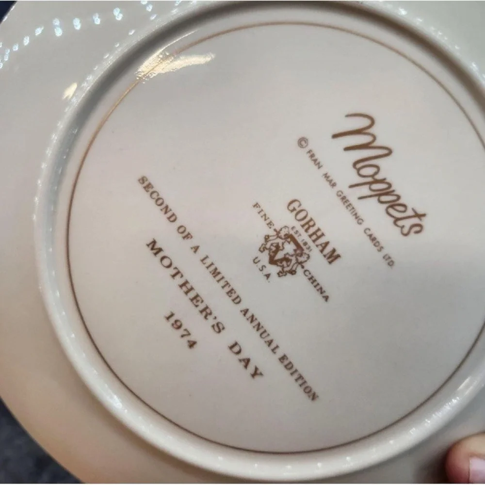 VTG NOS 1974 Gorham Moppets Mothers Day Collector Plate 8.5 